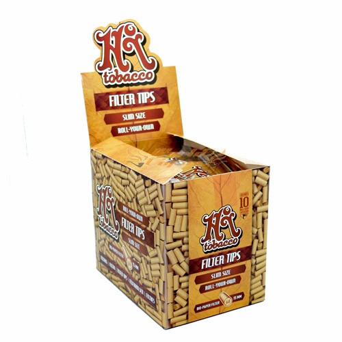 Filtro Hi Tobacco Biodegradável Slim 6mm CAIXA C/10