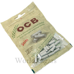 Filtro P/Cigarro OCB  Biodegradável Slim 6mm C/120