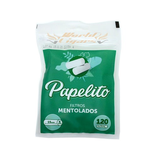 Filtro Papelito Menthol Slim 6mm C/120
