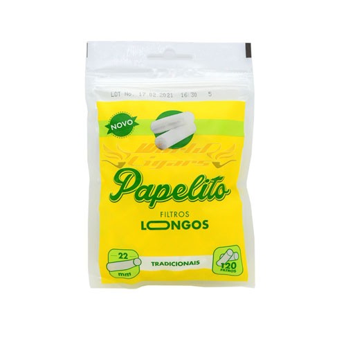 Filtro Papelito Tradicional Slim LONGO 6mm C/120