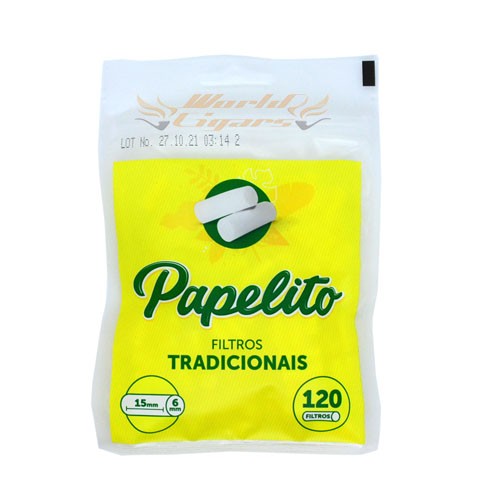 Filtro Papelito Tradicional Slim 6mm C/120