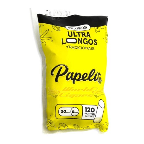 Filtro Papelito Tradicional Slim ULTRA LONGO 6mm C/120