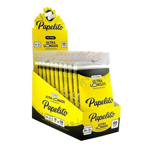 Filtro Papelito Tradicional Slim ULTRA LONGO 6mm CAIXA C/10
