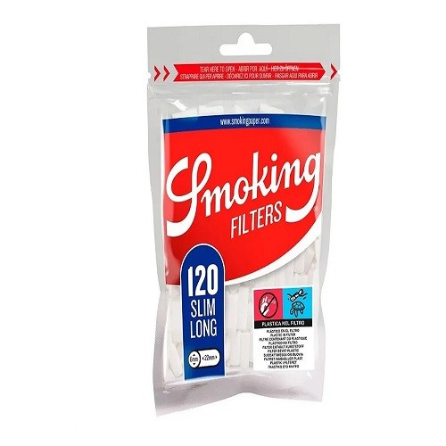 Filtro P/Cigarro Smoking Slim Long Classic C/120 Un.