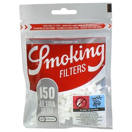 Filtro P/Cigarro Smoking Ultra Slim 5,3mm C/150 Un.