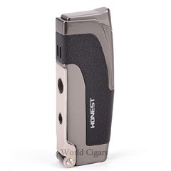 Isqueiro Ma�arico Honest c/ 2 Furadores BCZ107 - Cor Preto