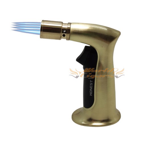 Isqueiro Maçarico de Mesa Honest 4 Chamas BCZ3003 - Dourado