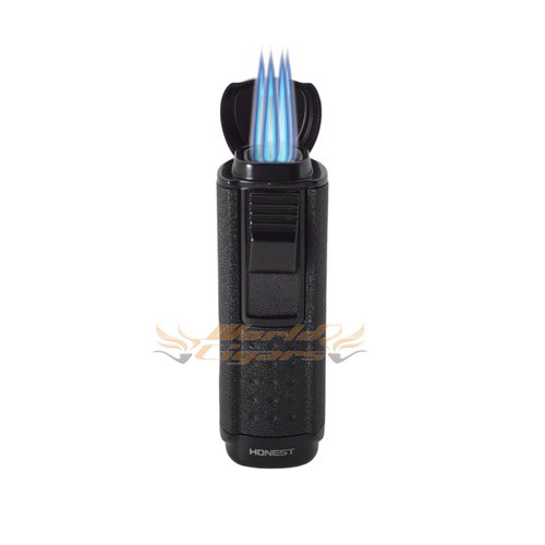 Isqueiro Ma�arico Honest 4 Chamas BCZ337 - Cor Preto