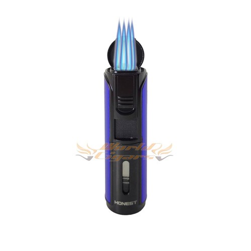 Isqueiro Maçarico Honest 5 Chamas BCZ465 - Cor Azul