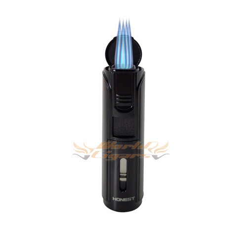 Isqueiro Maçarico Honest 5 Chamas BCZ465 - Cor Preto