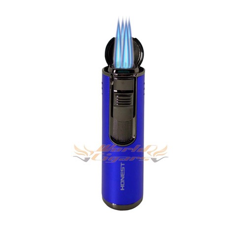 Isqueiro Maçarico Honest 4 Chamas BCZ482 - Cor Azul