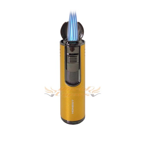 Isqueiro Ma�arico Honest 4 Chamas BCZ482 - Cor Dourado