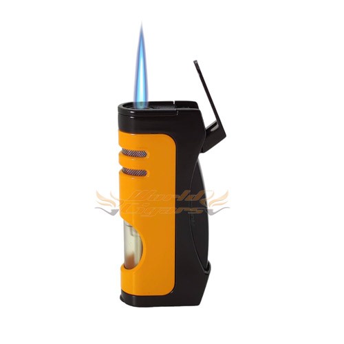 Isqueiro Ma�arico Honest 1 Chama C/Furador BCZ487 - Amarelo