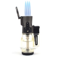 Isqueiro Ma�arico Honest 3 Chamas  BCZ725 - Transparente