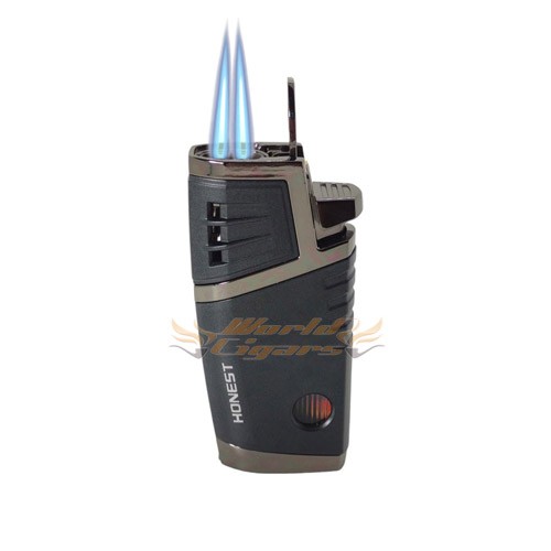 Isqueiro Ma�arico Honest 2 Chamas BCZ754 - Cor Preto