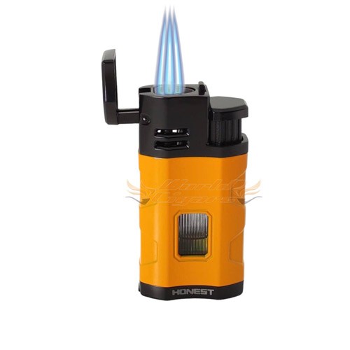 Isqueiro Maçarico Honest 3 Chamas BCZ758 - Amarelo