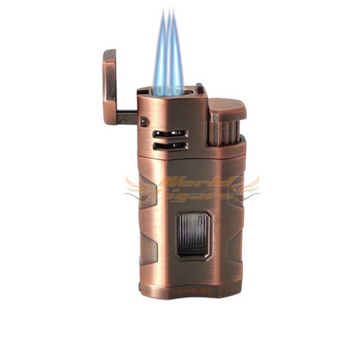 Isqueiro Maçarico Honest 3 Chamas BCZ758 - Bronze