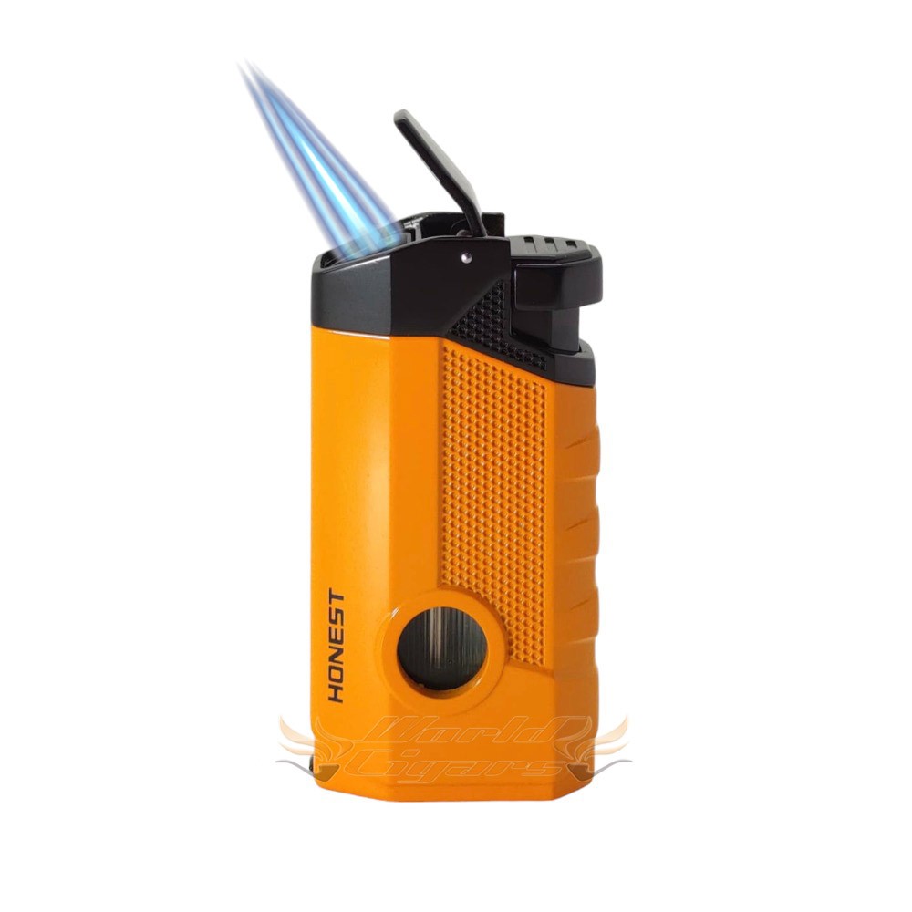 Isqueiro Maçarico Honest 3 Chamas BCZ795 - Amarelo