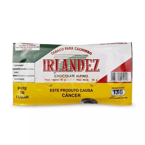 P/Cachimbo Irlandez Chocolate Alpino 45g
