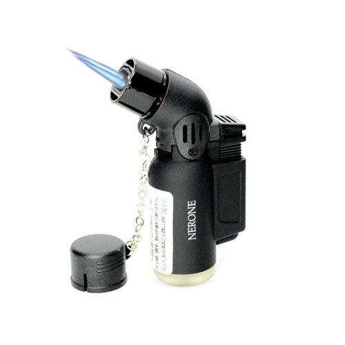 Isqueiro Ma�arico 2 Chamas Torch Nerone - Preto