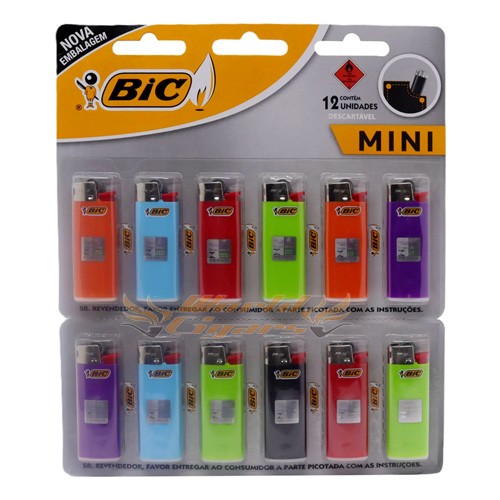 Isqueiro Bic Mini - Cartela C/12