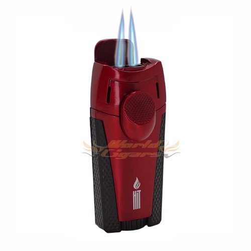 Isqueiro Maçarico 2 Chamas Hit Premium F51 - Vermelho