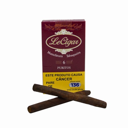Le Cigar Premium Puritos Petaca C/6