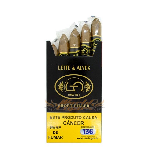 Leite Alves Short Filler Corona Longa Petaca C/5