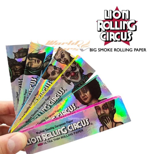 Papel P/Cigarro Lion Rolling Circus Silver Un.