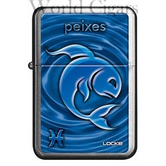 Isqueiro a Fluido Locke Signos - Peixes