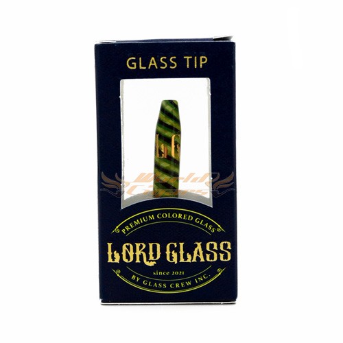 Piteira Premium Lord Glass Twister - Amarela Verde e Preta