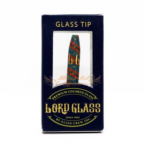 Piteira Premium Lord Glass Twister - Azul e Laranja