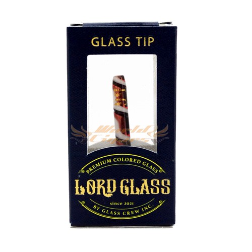 Piteira Premium Lord GlassMulti Waves - Branca Preto e Ambar