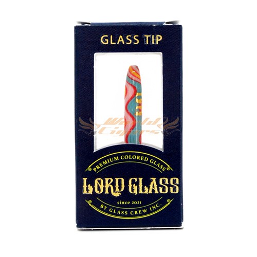 Piteira Premium Lord Glass Wig Wag - Vermelho Rosa e Azul