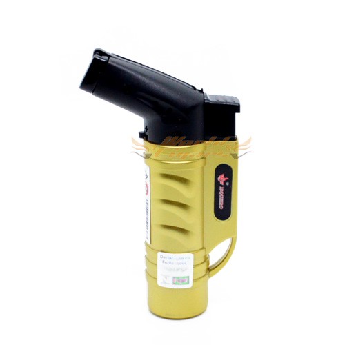 Isqueiro Ma�arico 1 Chama - Amarelo Met�lico
