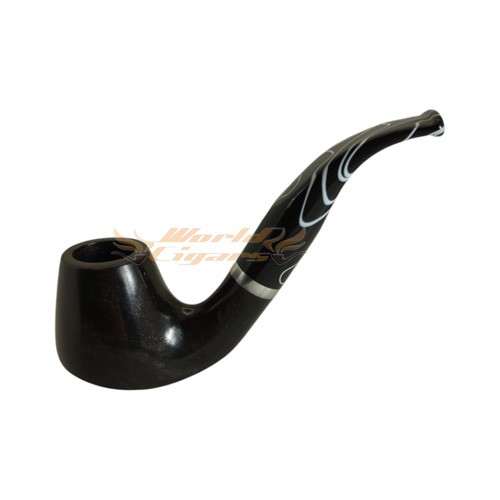 Cachimbo Molina Briar Black White