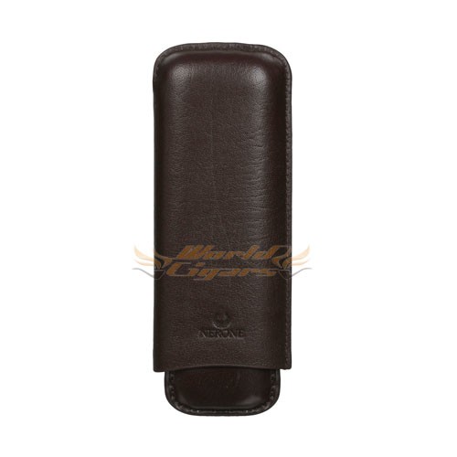 Charuteira Nerone Classy P/2 Charutos Couro Marrom