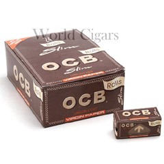 Papel P/Cigarro OCB Rolls Unbleached Cx. C/24