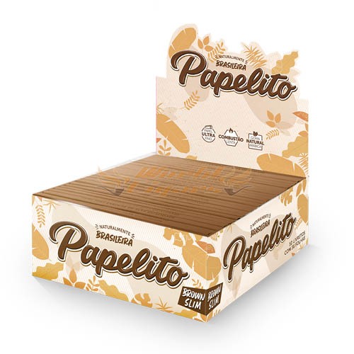 Papel Papelito Brown Slim King Size Cx. C/50
