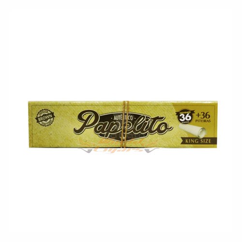 Papel Papelito Brown King Size + Tips Un.