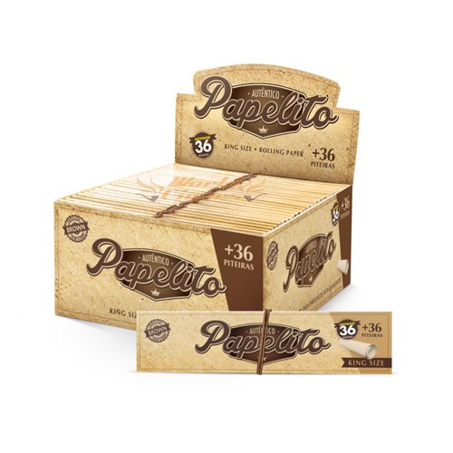 Papel Papelito Brown King Size + Tips Cx C/24