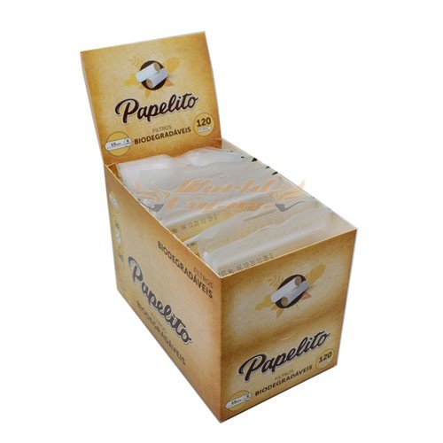 Filtro Papelito Biodegradável Slim 6mm CAIXA C/10