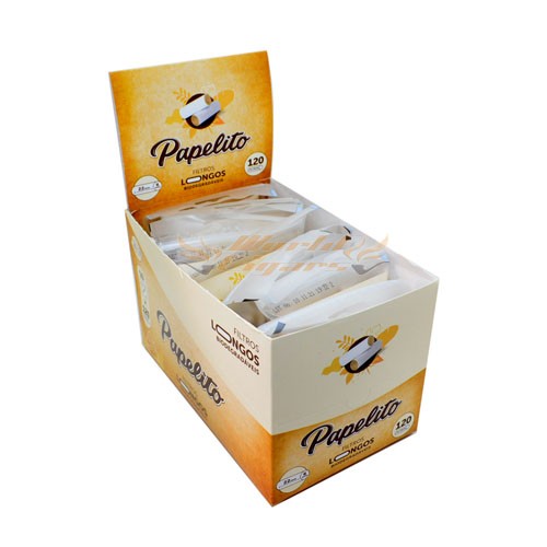 Filtro Papelito Biodegradável Slim LONGO 6mm CAIXA C/10