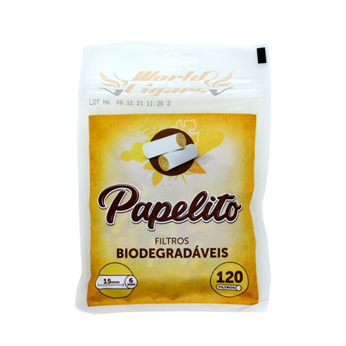 Filtro Papelito Biodegradável Slim 6mm C/120