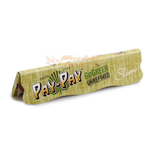 Papel P/Cigarro Pay-Pay King Size Slim Go Green Un.
