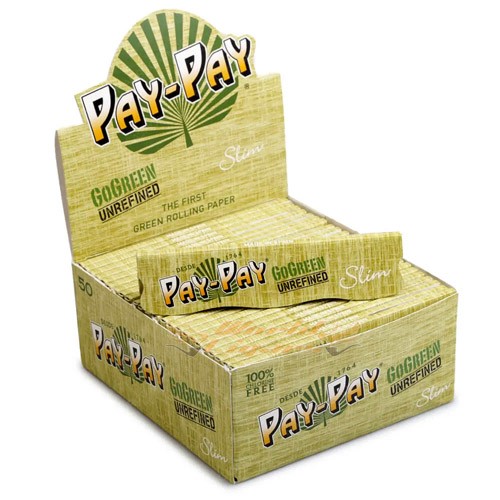 Papel P/Cigarro Pay-Pay King Size Slim Go Green Cx C/50