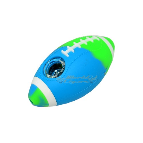 Pipe de Silicone Bola Futebol Americano - Azul e Verde