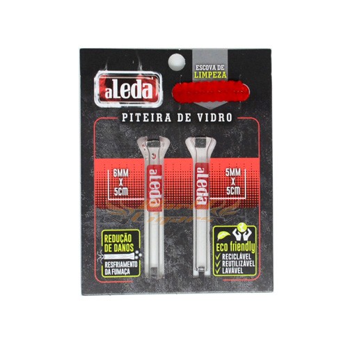 Piteira de Vidro ALeda 5mm e 6mm