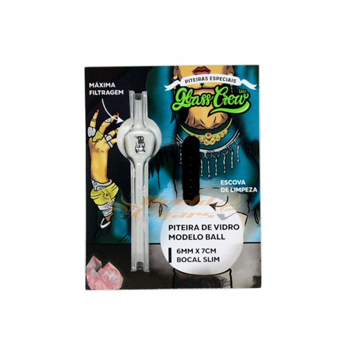 Piteira Glass Crew Tip - Ball 6mm