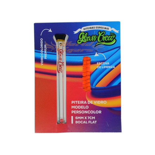 Piteira Glass Crew Tip - Person Color 6mm